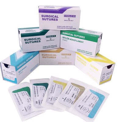 قیمت مناسب اسید پولی گلیکول PGA بخیه جراحی 910 فیروزه ای ابریشم کرومیک Catgut نایلون بخیه جراحی آنلاین