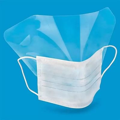 قیمت مناسب ماسک صورت یکبار مصرف با مژه ضد مه و محافظ چشم با کراوات آنلاین