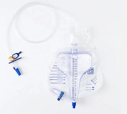 قیمت مناسب کیسه تخلیه سنج ادرار با بطری اندازه گیری جمع آوری یکبار مصرف مواد پزشکی درجه PVC کیسه سنج ادرار CE ISO آنلاین