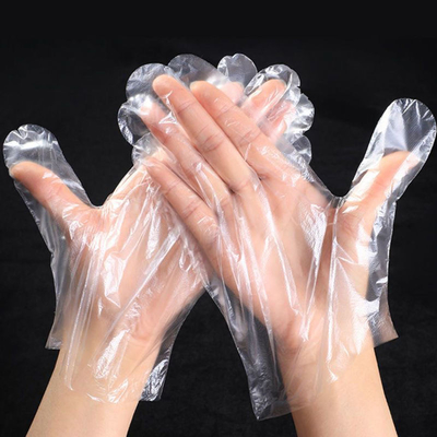 قیمت مناسب 100pcs Box یکبار مصرف محافظ دستکش غذا آشپزخانه Hdpe پلاستیک شفاف آشپزی PE برای رستوران خانه آنلاین