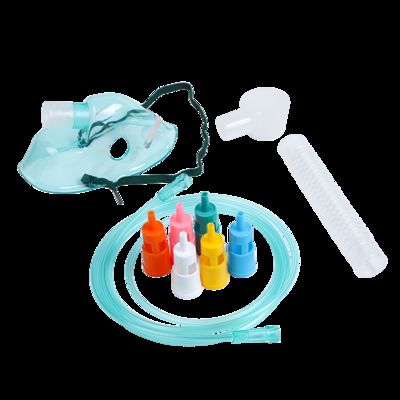 قیمت مناسب ماسک اکسیژن ونتوری قابل تنظیم پزشکی با 6 رقیق کننده کدگذاری شده رنگی و لوله انعطاف پذیر مقاوم در برابر گره خوردگی برای کنترل دقیق FiO2 آنلاین