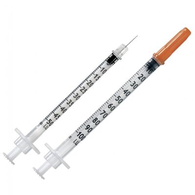 قیمت مناسب سرنگ انسولین ضدعفونی یکبار مصرفی - 1ml/0.5ml/0.3ml سوزن ثابت، مواد PVC با شفافیت بالا، گواهینامه CE و ISO آنلاین