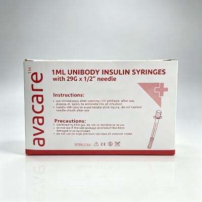 قیمت مناسب آب سرنج انسولین 0.5cc 1cc دیوار معمولی با کلاه نارنجی آب سرنج انسولین یکبار مصرف آنلاین
