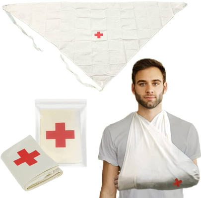 قیمت مناسب بدون لاتکس 100٪ پنبه بند سه گوشه ای بند پزشکی برای حمایت از شکستگی و کمک های اولیه دست آنلاین