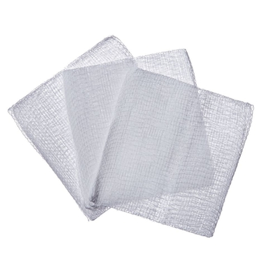 قیمت مناسب عمده فروشی طبي 100٪ پنبه استریل یا غیر استریل 2′ ′ /3′ ′ /4′ ′ - 8/12/16ply Gaze Swabs لباس زخم سفید آنلاین